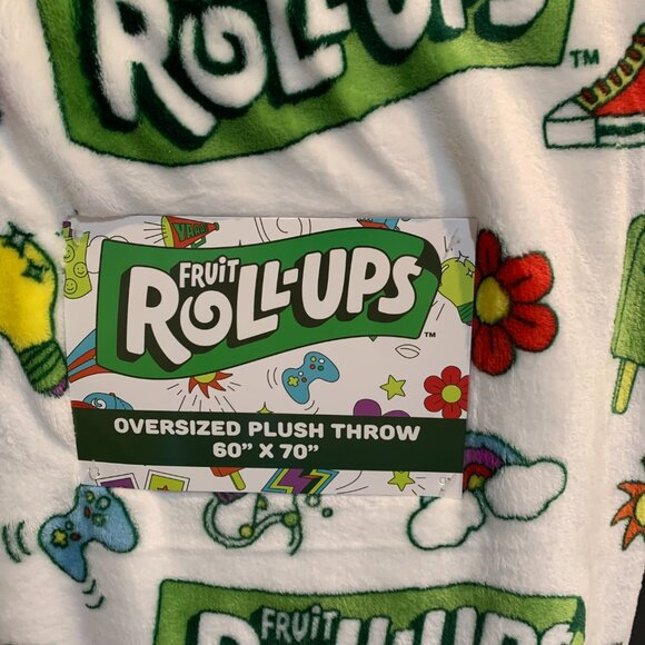 Fruit Roll Ups Candy Plush Throw Oversized NWT - Picture 6 of 7